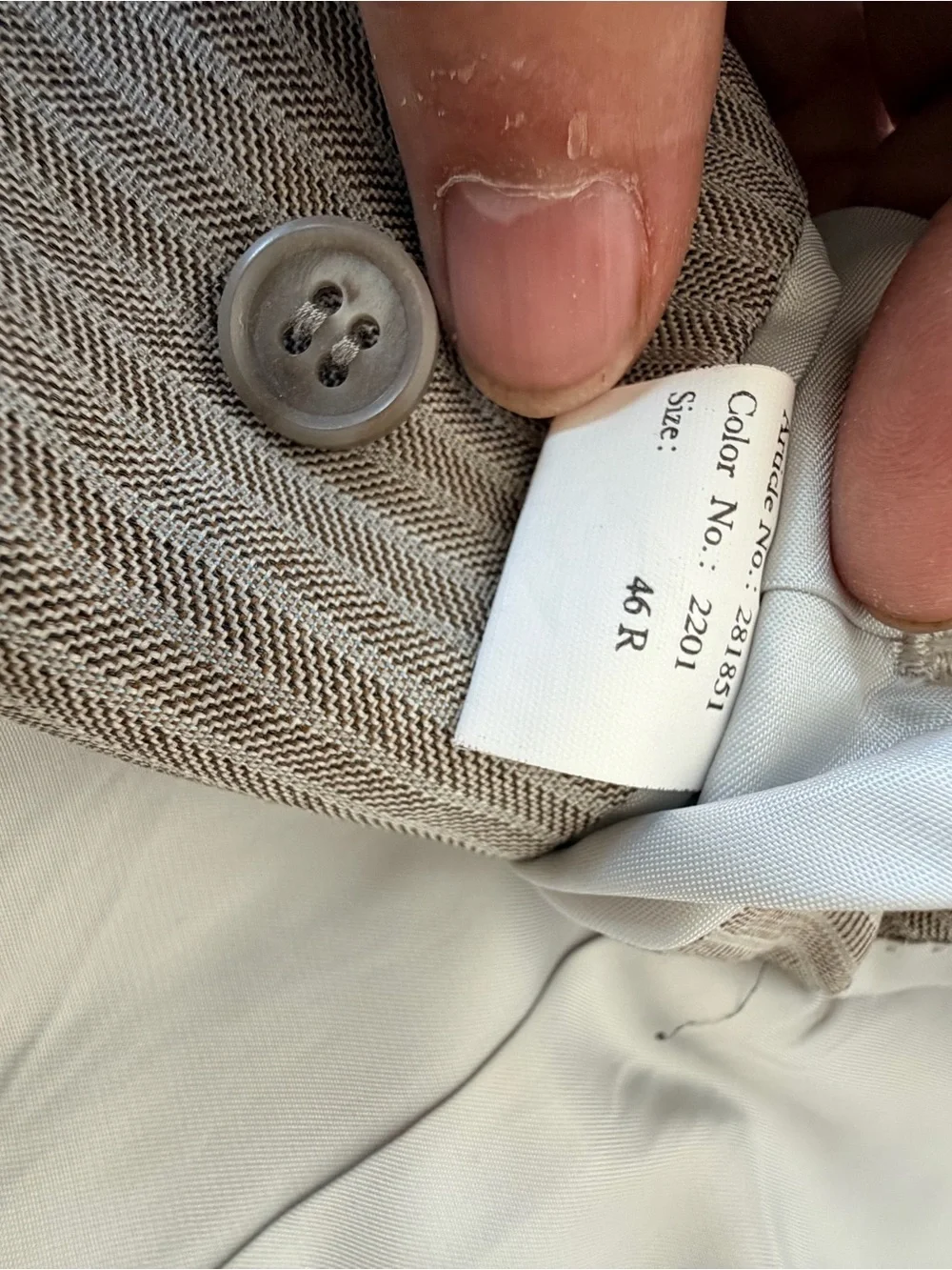 Lightweight Striped Tan Sport Coat - Classic Notch Lapel
